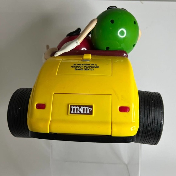 M&M Mars Candy Dispenser Yellow Hot Rod Rebel Without a Clue - Picture 4 of 11